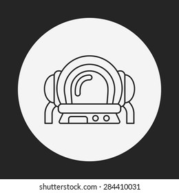 Space Astronaut line icon