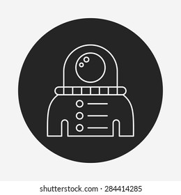 Space Astronaut line icon