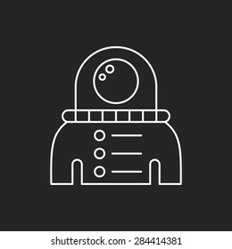 Space Astronaut line icon