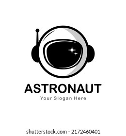 space astronaut logo vector template