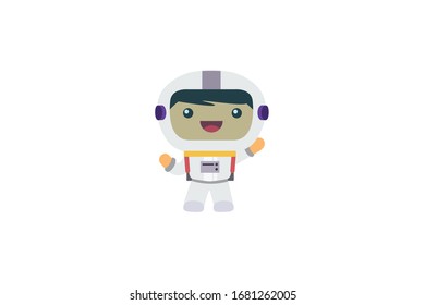 Space Astronaut Profession Vector Illustration