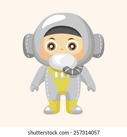 Space astronaut theme elements