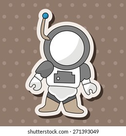 Space astronaut theme elements