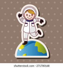 Space astronaut theme elements