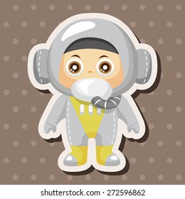 Space astronaut theme elements