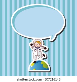 Space astronaut theme elements