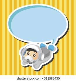 Space astronaut theme elements