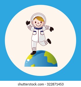 Space astronaut theme elements