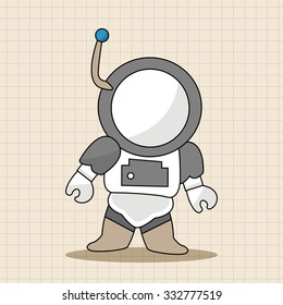 Space astronaut theme elements