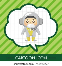 Space astronaut theme elements