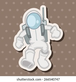 Space Astronaut theme elements vector, eps10