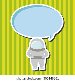 Space Astronaut theme elements vector, eps10