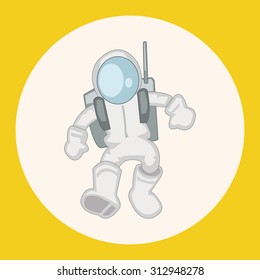 Space Astronaut theme elements vector, eps10