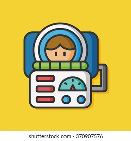 Space Astronaut vector icon