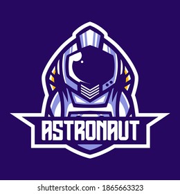 Space astronaut vector illustration. Astronaut mascot logo design vector template.