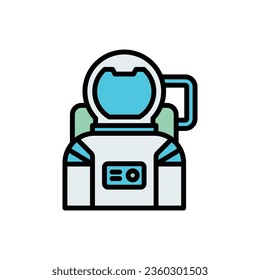 Space Astronauts Icon Vector illustration