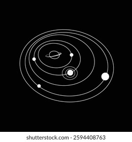 Space astronomy background art galaxy, universe, solar system, minimalist cosmic. poster, layout, flyer