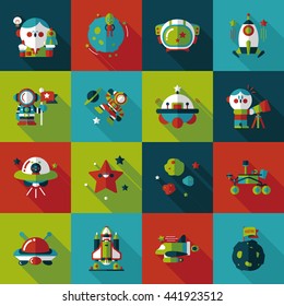Space and asyronomy icons set