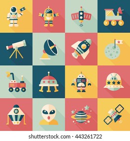 Space and asyronomy icons set