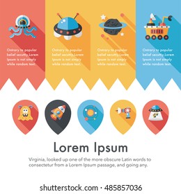 Space and asyronomy icons set