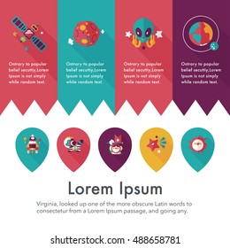 Space and asyronomy icons set