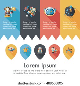 Space and asyronomy icons set