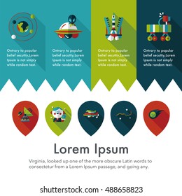 Space and asyronomy icons set