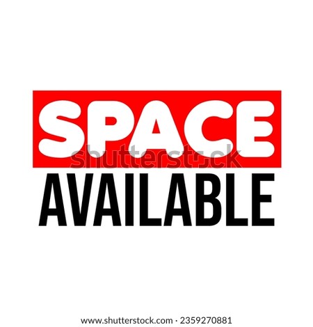 Space Available for advertising empty slot banner sign outboard billboard ads