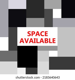 Space Available Sign Banner For Advertiser