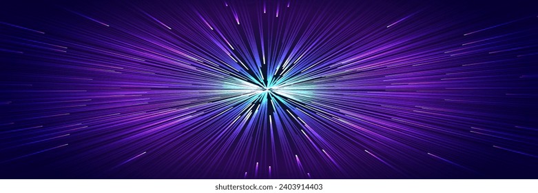 Space backgound radial effect neon line style