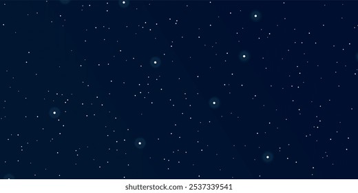 Fundo do espaço com estrelas brilhantes brilhantes. Universo estelar. Bela nebulosa colorida. Céu da noite estrelado. Cosmos profundo. Espaço sideral preto. Galáxia da Via Látea. Ficção científica. Ilustração vetorial eps10.