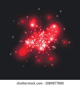 Space background with bright stars. Science cosmos abstract design. Vector galaxy illustration
