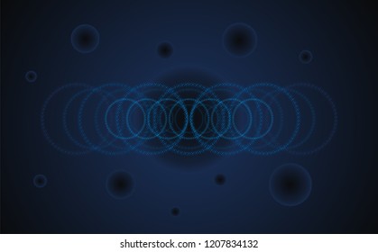 space background with circles