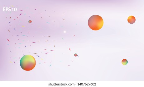 Space background. Colorful hi-res and fresh. Illustration, color. Stars, planets, signs. Colorful new space pattern.