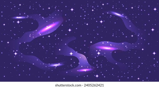 Space background with cosmos and galaxy. Vector space background full with stars.