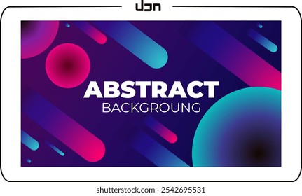 Space Background dark blue, and purple, and filled with sparkling stars, planets, and galaxies. Background space science, presentations, websites, apps or social media designs vector illustration.