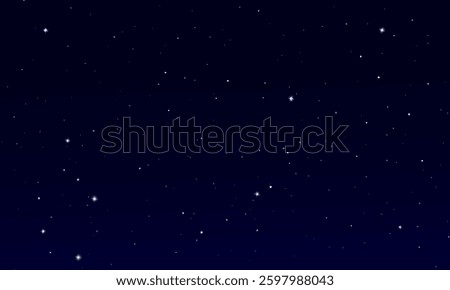 Space background of endless universe with star dust and shining stars and night sky, magical vector graphic illustration.