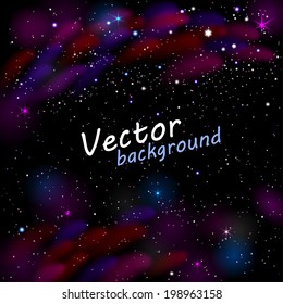 Space Background. EPS 10. Mask was used.