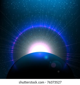 Space background. EPS10 vector illustration