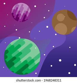space background in the form of illustration