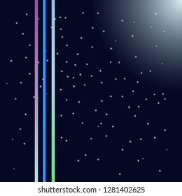 space background gradient lines vector illustration