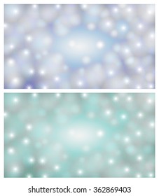 Space background illustration of a blue-light