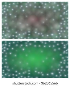 Space background illustration green