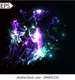 Space background with Milky Way. Eps 10