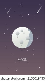 space background with moon. space background with dark color. metaverse background