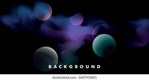 fundo do espaço, um espaço com nebulosas, estrelas e nuvens de luz coloridas, criando uma atmosfera de espaço profundo.