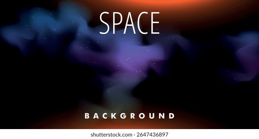 fundo do espaço, um espaço com nebulosas, estrelas e nuvens de luz coloridas, criando uma atmosfera de espaço profundo.