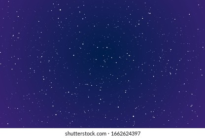 Weltraumhintergrund. Violett-Universum und leuchtende Sterne. Violetkosmos mit Sternenstaub. Realistischer heller Kosmos. Starry milchig. Magische Farbgalaxie. Vektorillustration.
