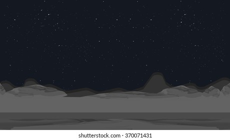 Space Background. Ready Parallax. Element For Game Interface.