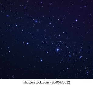 Space background with shining stars. Starry night with shiny stars in the gradient sky. Magic color galaxy. Star universe background. Milky way galaxy in the infinity space.